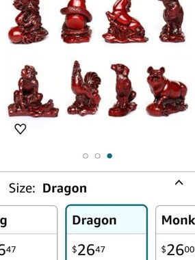 New vintage small red Chinese Zodiac(s)